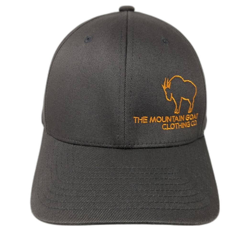 The Mountain Goat Baseball Cap Brown Xl Embroidered Flexfit Yupoong